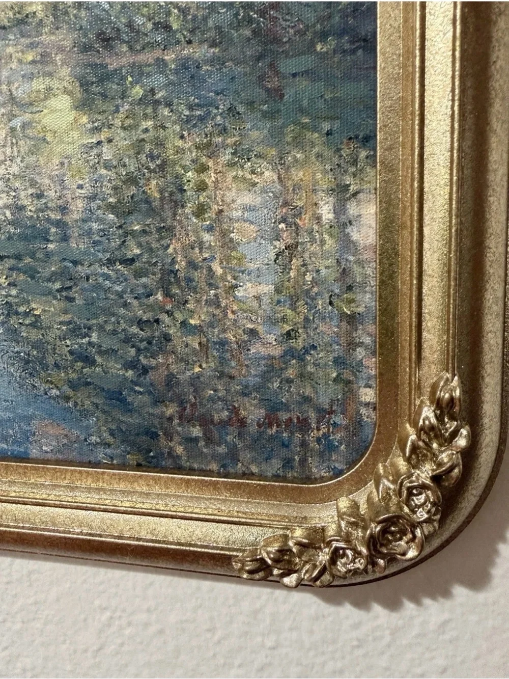 “Poplars On The Epte” by Claude Monet 11x14 inches impressionist art work vintag